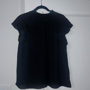 Vince Camuto Black Mock Neck Top